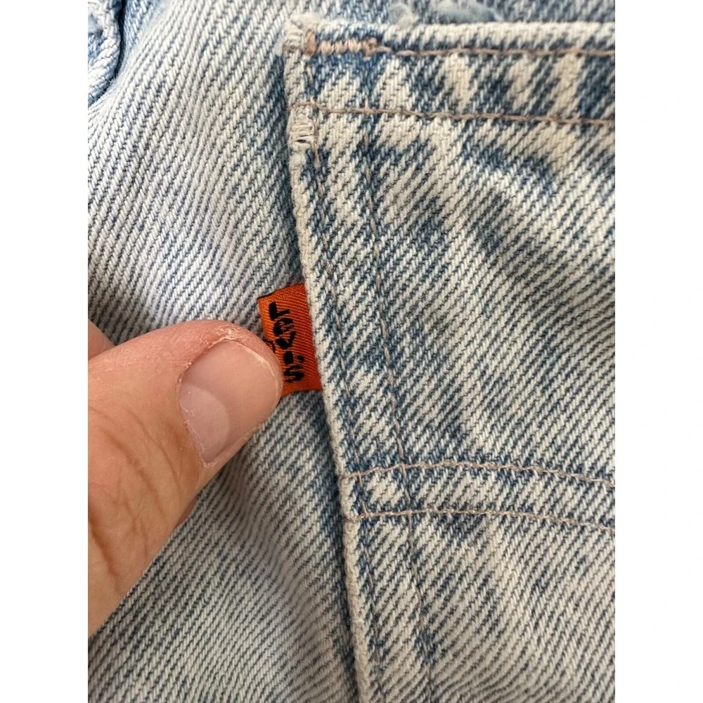 1980's Levi's Vintage Orange Tab Jean Student 30 X 32 Measure 28.5 X 30 USA Made